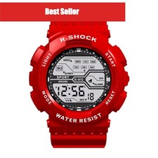 YIKAZE Reloj Deportivo Digital Hombre LED Pantalla Grande Impermeable Militar