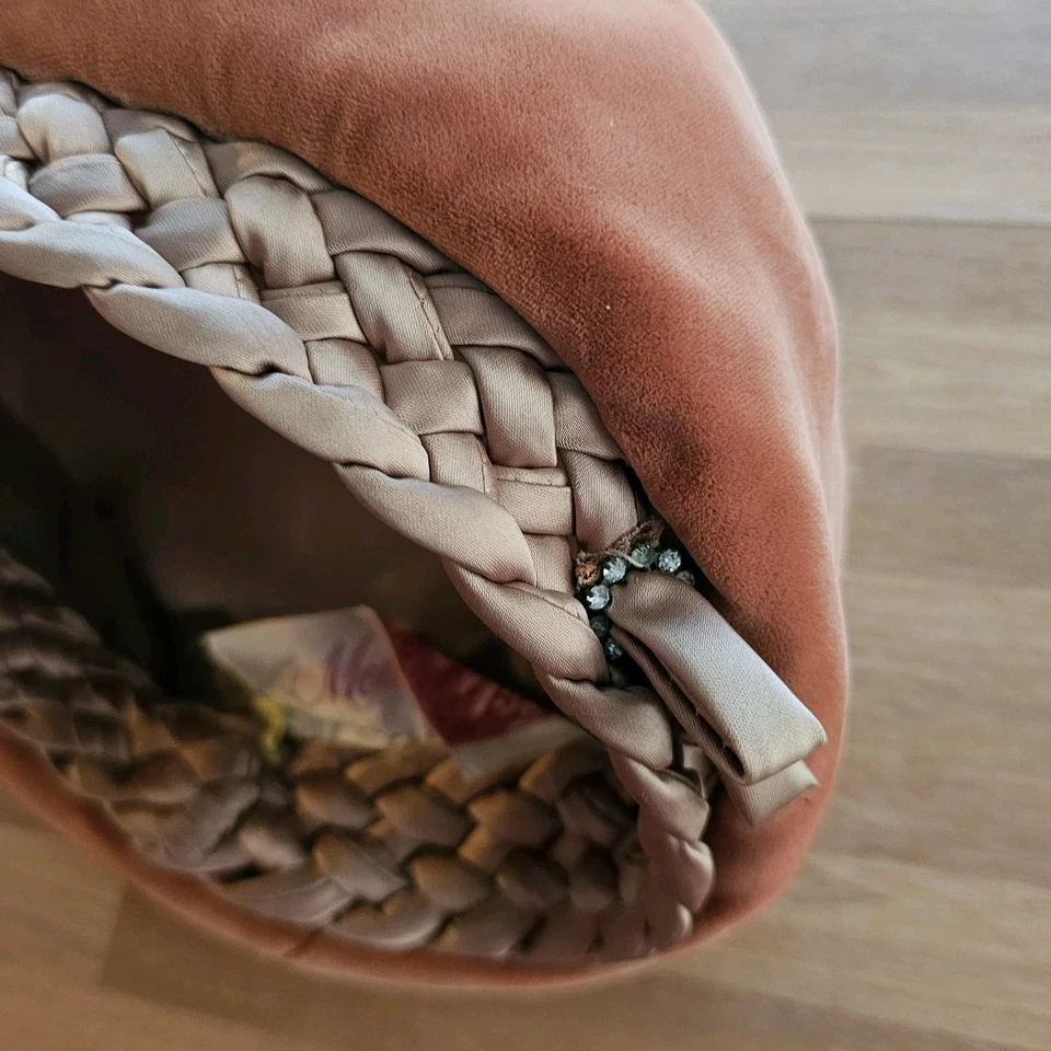 De Colección Moderno Miss Terciopelo Boina Sombrero Años 60 Trenzado Naranja Quemado Estilo Francés Twee Foto 2 de 4