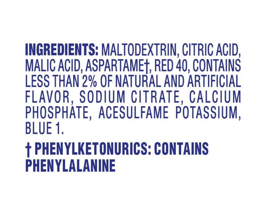 Crystal Light SugarFree Raspberry Ice Low Calories Powdered Drink Mix 72 Count