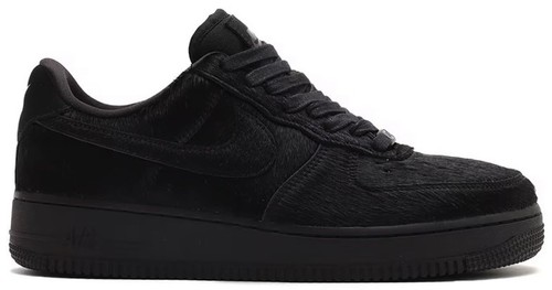Nike Air Force 1 Low Pony Hair Women's in Black Shoes | eBay