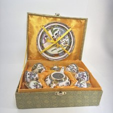 Japanese 8 pc tea set excellent condition box vintage miniature tea cups