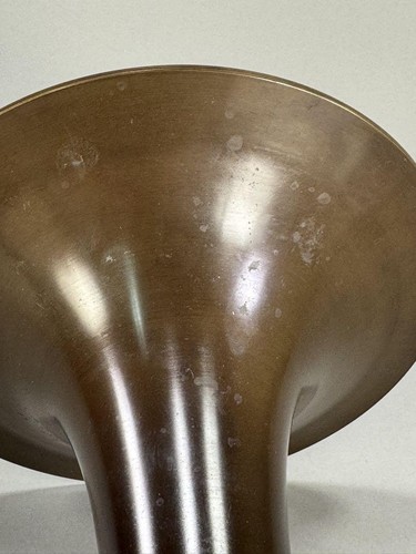 Ikebana Ikenobo Bronze Vase Kenzan 10,1 Zoll japanisches Blumendesign - Bild 6 von 17