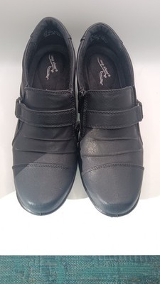 Easy Street Black Stylish Mika Womens Booties Clogs Size 6.5 Comfort Wave Shoes 