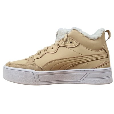 Puma Skye Demi Teddy Pebble Boots Sneaker Stiefel Damen 38 Neu Weiß Gold Beige