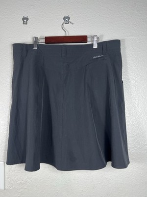 Eddie Bauer Women s Trail Seeker Skirt Skort Black Size 14