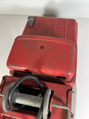 Vintage 1958 Tonka Suburban Pumper Fire Truck Pressed Steel Toy - Bild 13 von 17