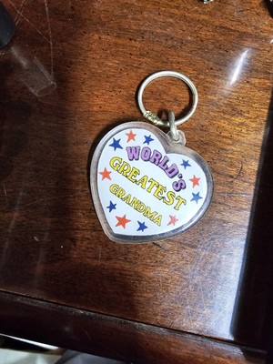 Gift Keychain : Worlds Best GRANDMOTHER Great Stars Birthday Family Grandma