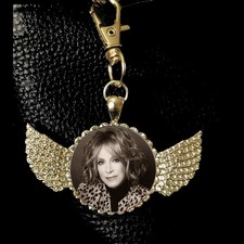 Jeannie Seely Bag Clip Purse Clip Keychain Rhinestones