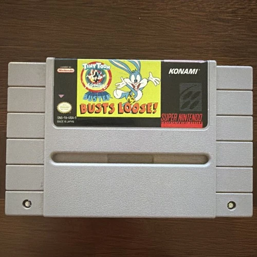 Tiny Toon Adventures: Buster Busts Loose! Nintendo SNES Authentic Tested S/Free