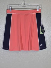 NEW Lero Tennis Golf Salmon Pink Skirt With Under Shorts And Pockets Sz M