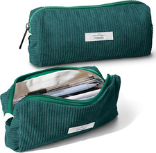 Pencil Bag Pen Case, Soft Corduroy Small Pencil Pouch Organizer with Zipper, ...