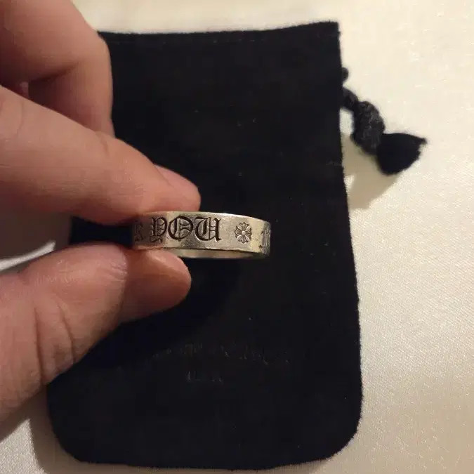 Chrome Hearts 6mm Silver Fucky Ring US10 19K Size thumbnail 3