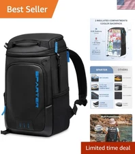 Water-Resistant Backpack Cooler with Multi-Pockets: Ideal for Camping & Picnics
