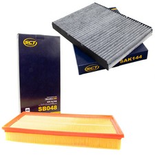 Pollenfilter Aktivkohle + Luftfilter VW Golf 4 Bora Audi A3 TT Seat Skoda VAG