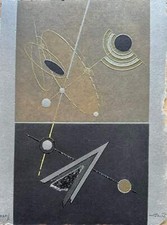 Disegni del cielo VII Walter Valentini Opera Acquaforte Quadro Geometrico