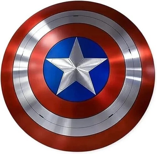 75° Anniversario Capitan America Scudo Metal Prop Replica - Schermo Accurato - Foto 2 di 7