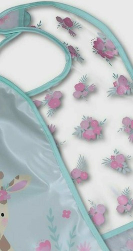Baby's boys girls unisex waterproof PVC Bib /Bibs 2 Pack - Picture 6 of 16