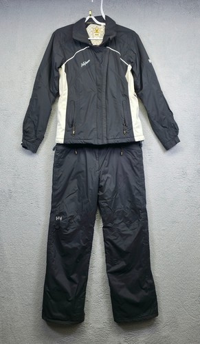 Helly Hansen Women’s Ski Suit Set S Jacket M Pants Black White Snowboarding Fit - Picture 2 of 24