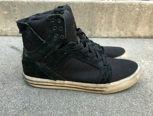 supra skytop black white