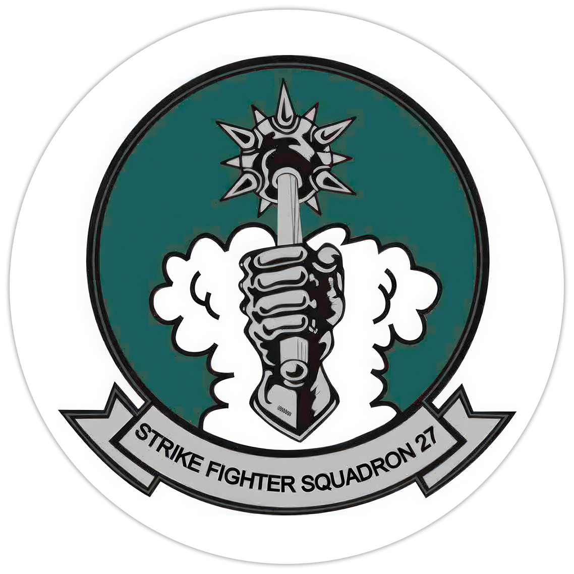 VFA-27 'Royal Maces' Bumper Sticker Military Vinyl Soldier Decal 5"