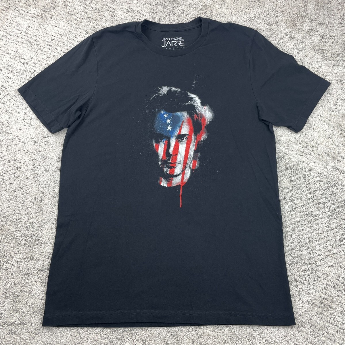 Jean Michel Jarre Shirt Mens Large Concert USA Tour Graphic Tee 