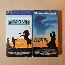 The Man From Snowy River & Return To Snowy River Walt Disney VHS Video Disney's