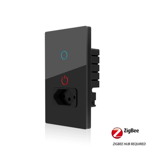 Melery Zigbee Smart Tuya Brazil Inrerruptor Light Switch Wall Socket Plug Outlet - Picture 18 of 19