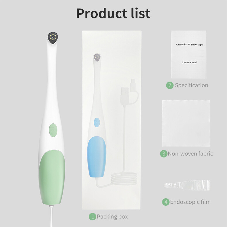 HD Dental Endoscope Intraoral Oral Camera Screen Medical Borescope Dental camera