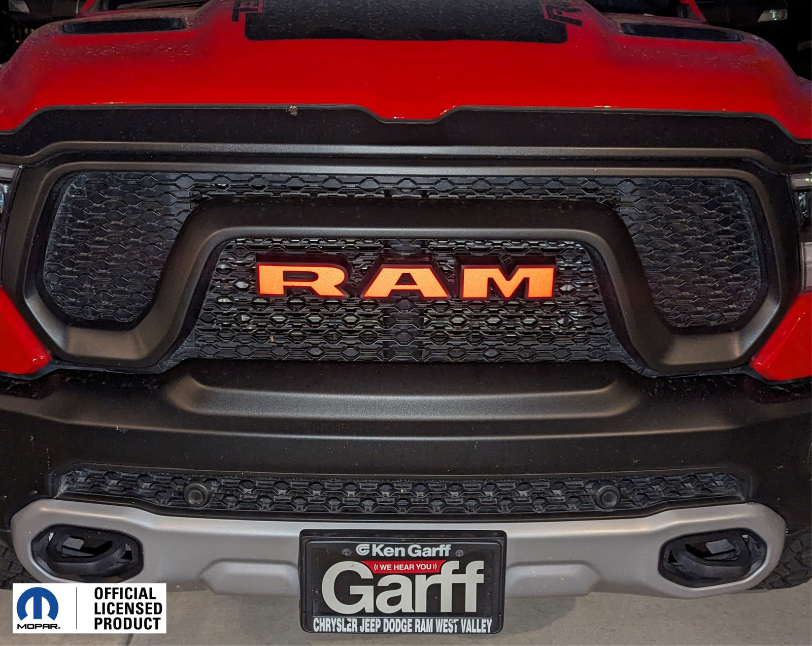 2019-2024 1500 Ram Longhorn Ram Grille Emblem Overlay Decal- Reflective ...