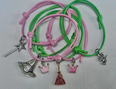 LIZZIELINKS 6 WICKED THEME FRIENDSHIP BRACELETS BIRTHDAY PARTY BAG GIFT MOVIE NIGHT,MUSICAL