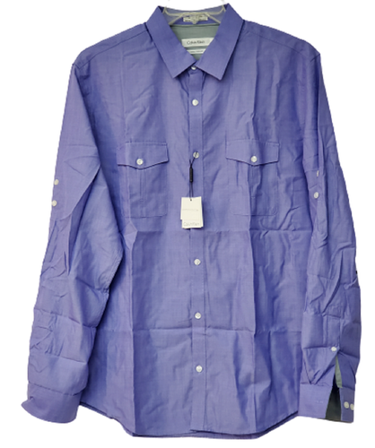 Calvin Klein Men Dress Shirt Long 