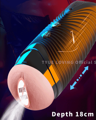 Pompa per pene stroker automatica mani libere trainer coppa manicotto orale ritardante eiaculazione - Foto 10 di 12