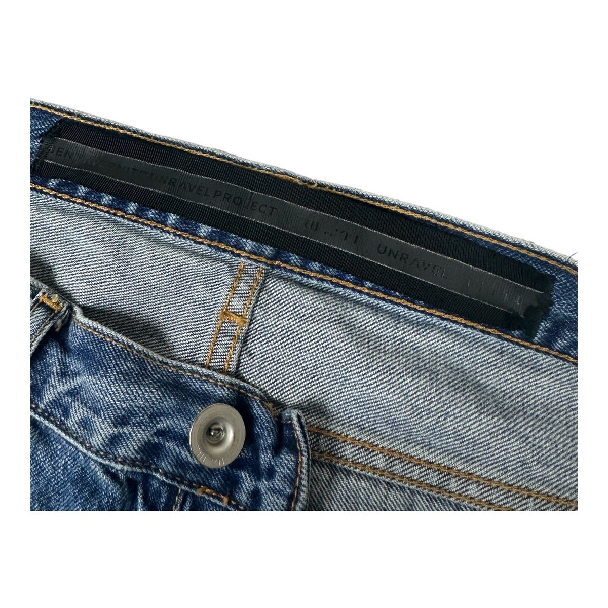 Ben Taverniti Unravel Project Mens Chaos Ripped Skinny Jeans Blue