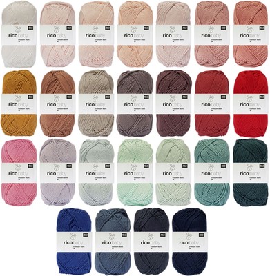 50 Gramm Rico Baby Cotton Soft dk Farbauswahl AUSVERKAUF