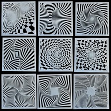 LiME LiNE 3-D Illusion Airbrush Stencils - Se...