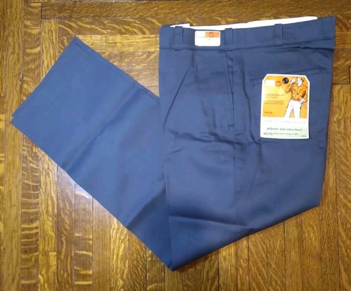 NOS Vintage 1970s Sears Perma Prest Luster Twill Work Pants Grey Size 38x30 NEW - 第 1/8 張圖片