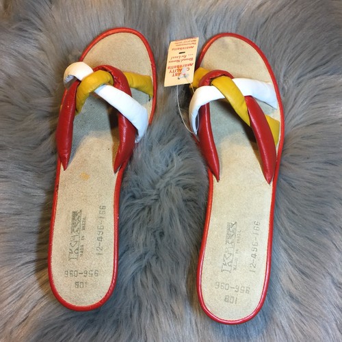 NWT Vintage Marshalls KISS Wedge Slip On Sandals Sz 10B NEW - Picture 2 of 10