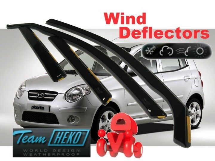 For KIA PICANTO 2004 2011 5.doors Wind deflectors 4.pc HEKO 20119 eBay