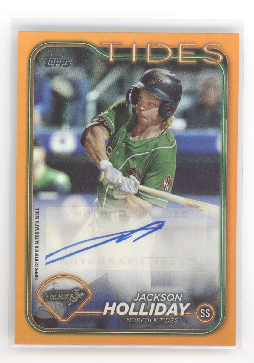 2024 Topps Pro Debut Jackson Holliday Orange FOIL Auto