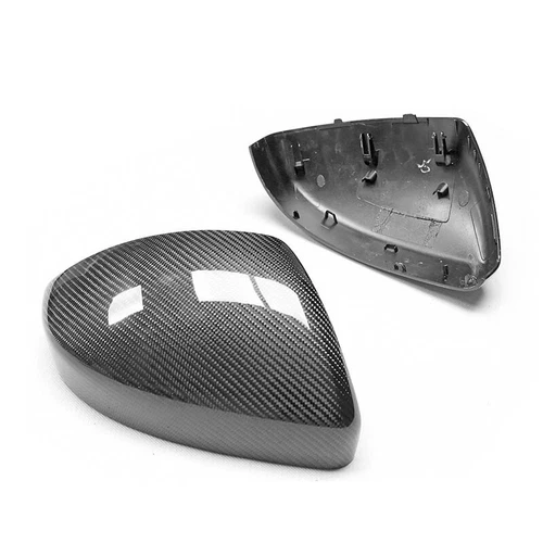 Real Carbon Fiber Side Mirror Cover Housing Shell Fit for Jaguar F-PACE E-pace