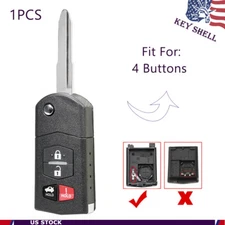 Remote Key Shell Case Fob BGBX1T478SKE12501 For 2010 2011 2012 2013 Mazda 3 6
