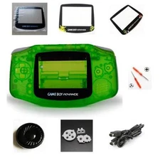 NEW GBA Nintendo Game Boy Advance Replacement Housing Shell Screen Lens Green!