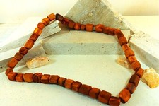 Collana Cubi in Ulivo Grani 10mm Unisex bijoux