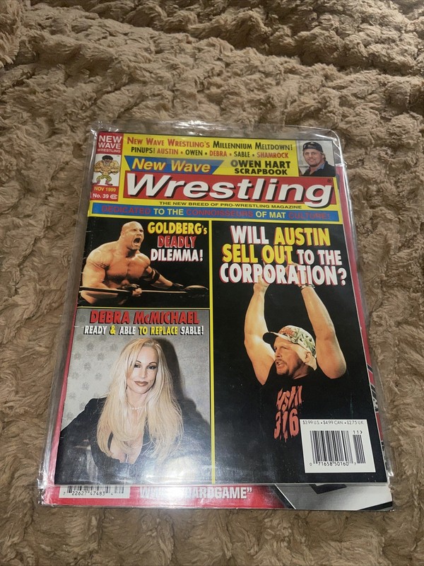 New Wave Wrestling Magazine November 1999 Goldberg Debra McMichael Austin