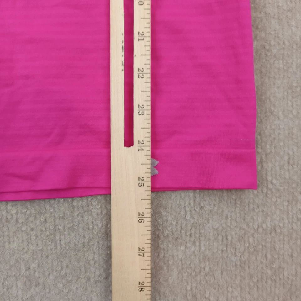 Under Armour Tank Top Shirt Womens Small Pink Fitted Stretch Racerback Running - Image 3 of 4