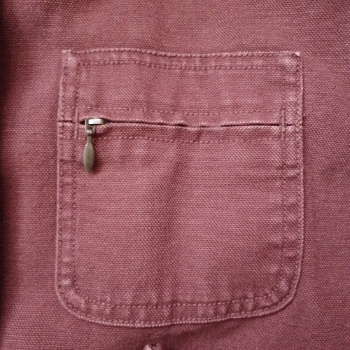 Vintage LL Bean Coat Womens Petites Extra Small Red Chore Barn Jacket Work VT77 - Picture 9 of 20