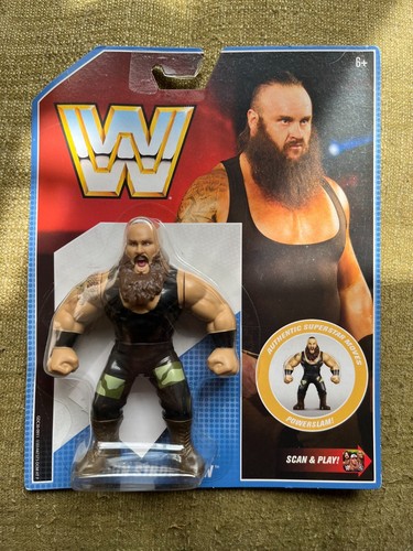 BNIB WWE MATTEL RETRO SERIES 8 BRAUN STROWMAN WRES...