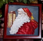 Santa Finding The Way With His Lantern CROSS STITCH PATTERN