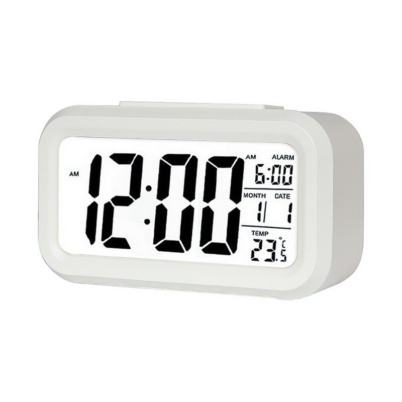 LED Digital Clock Backlight Control LCD Snooze Electronic Alarm Clocks Display