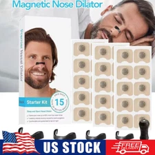 30pcs Magnetic Nasal Breathing Nose Dilators Starter Kit Nasal Strips Nasal Clip